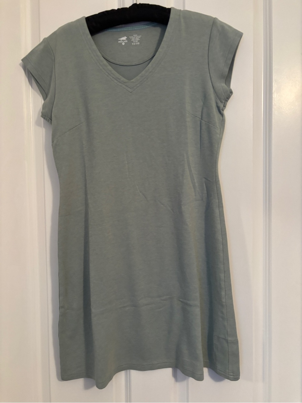 Horny Toad - Women's Sage Green V-Neck Cap Sleeve Dress. Size M Cotton Blend